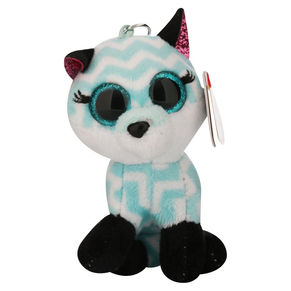 Peluche Ty Beanie Boos Atlas Lobo Aqua Clip