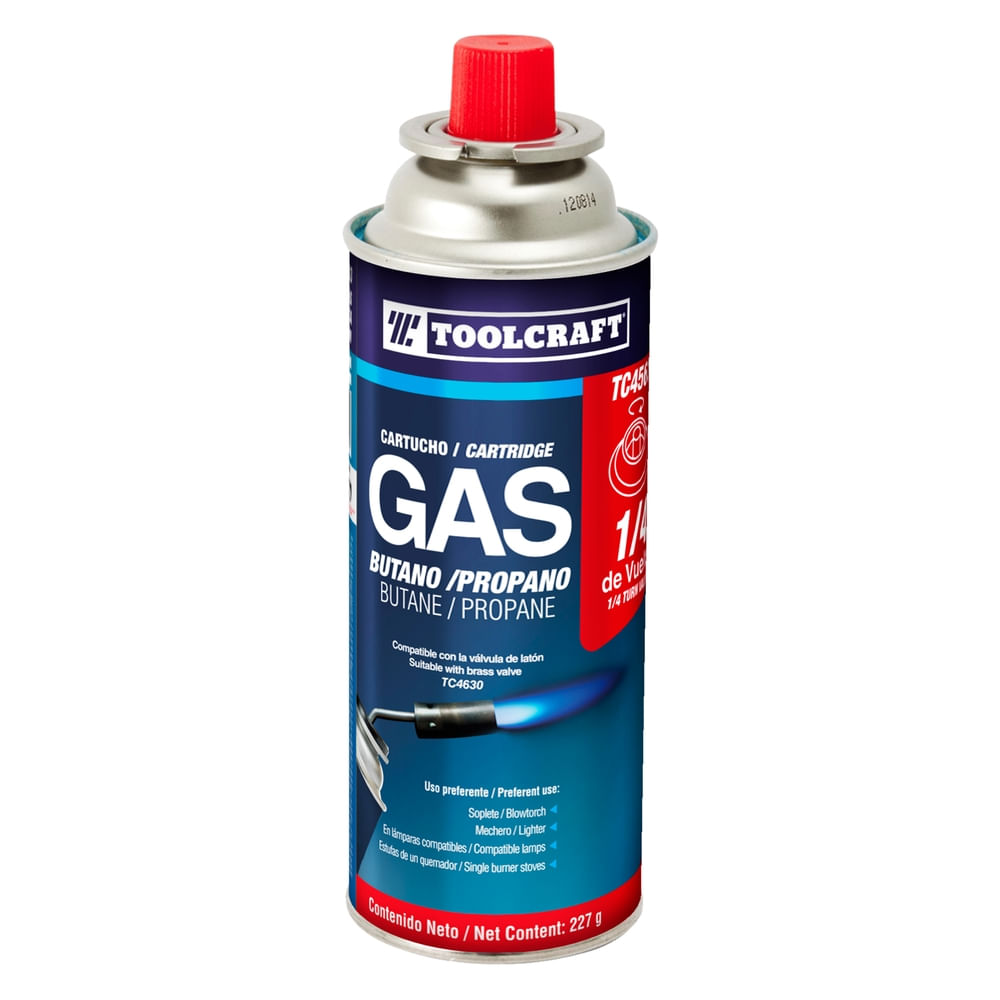 Lata De Gas Butano 1/4 De Vuelta 450 Ml