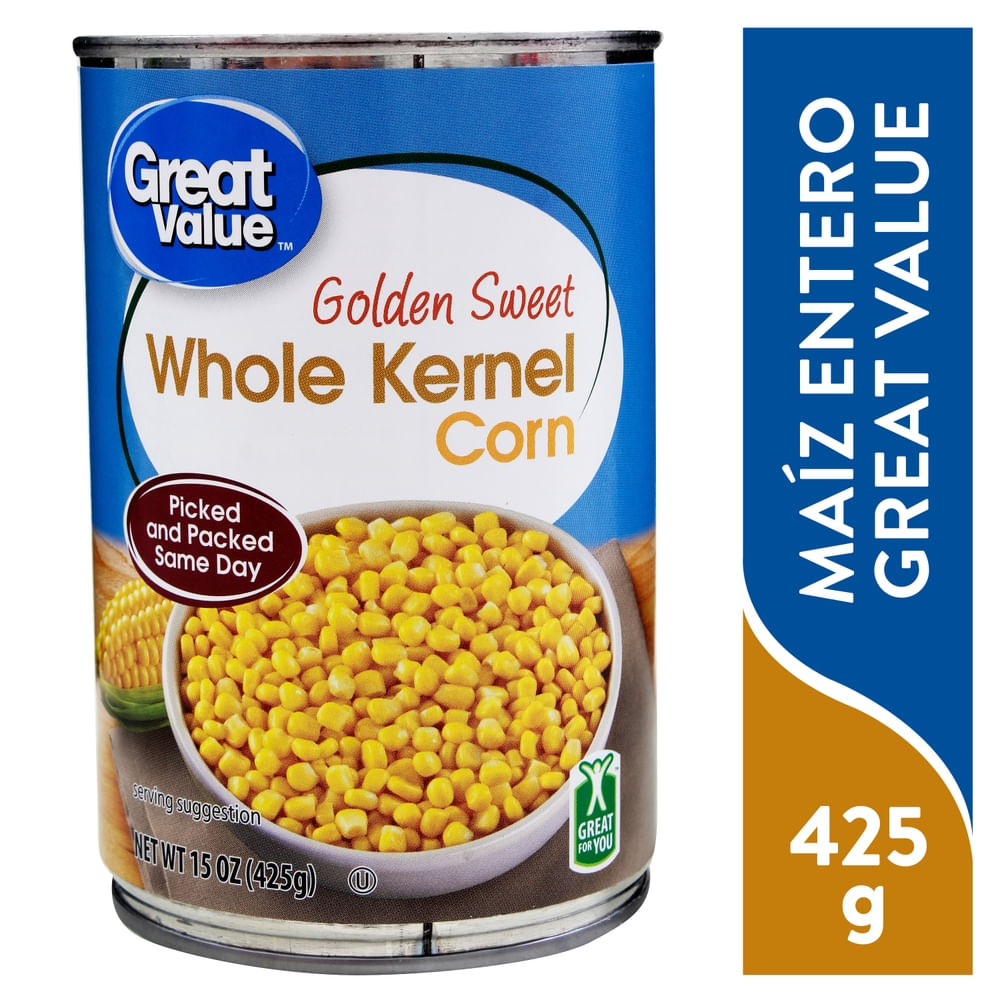 Maíz Dulce Great Value Grano Entero - 425 g