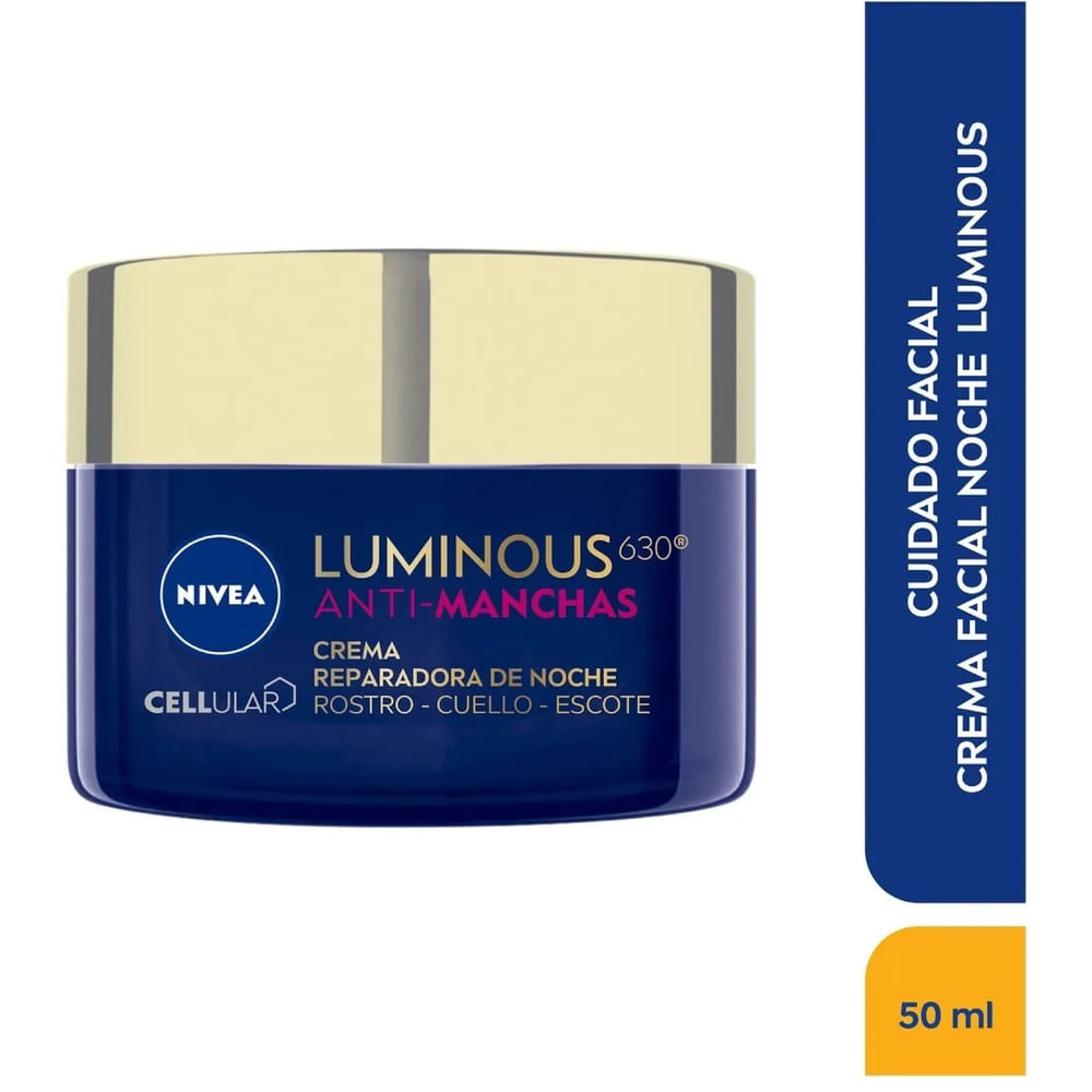 Crema Facial Antimanchas Noche Luminous Nivea