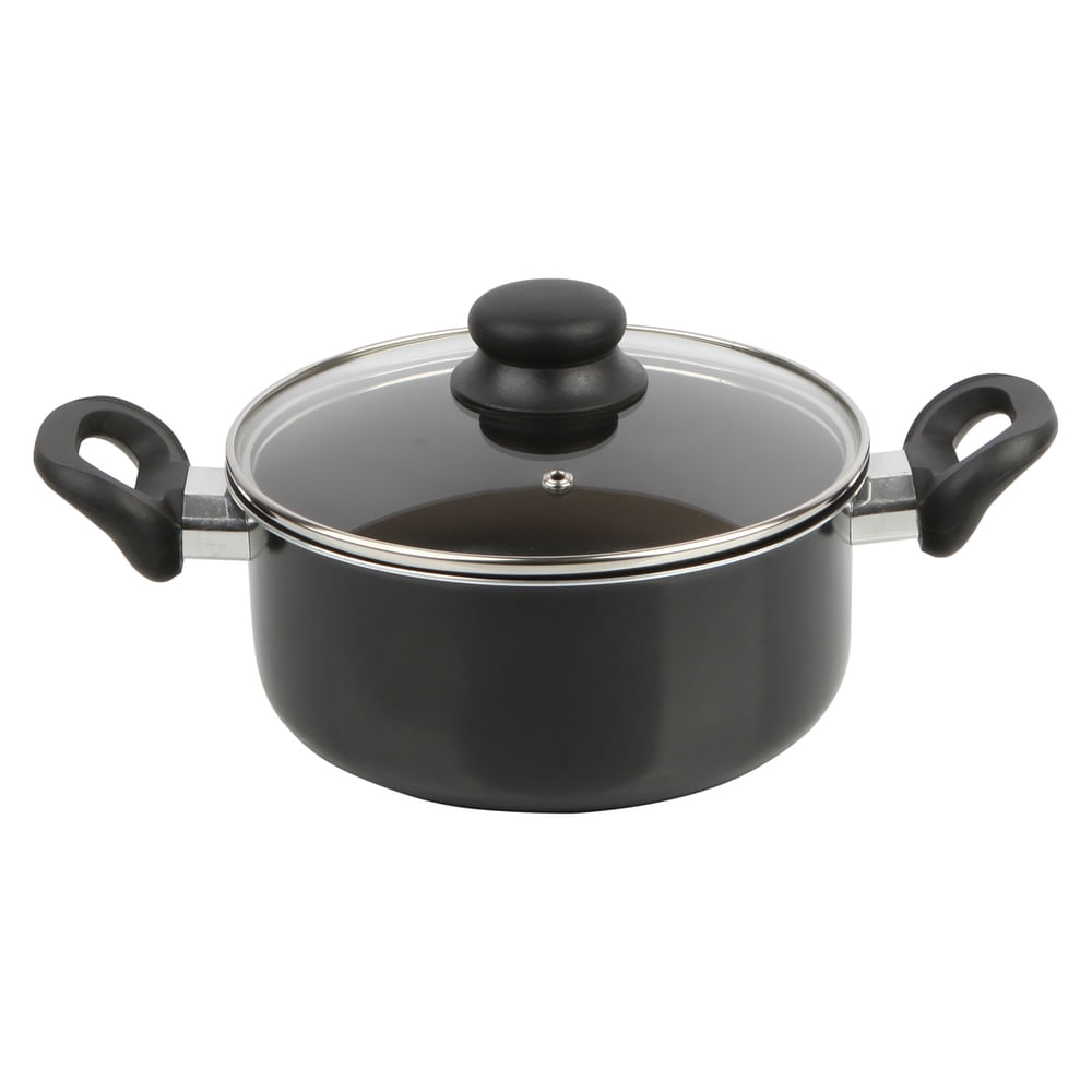 Cacerola Haus Color Negro - 24 Cm
