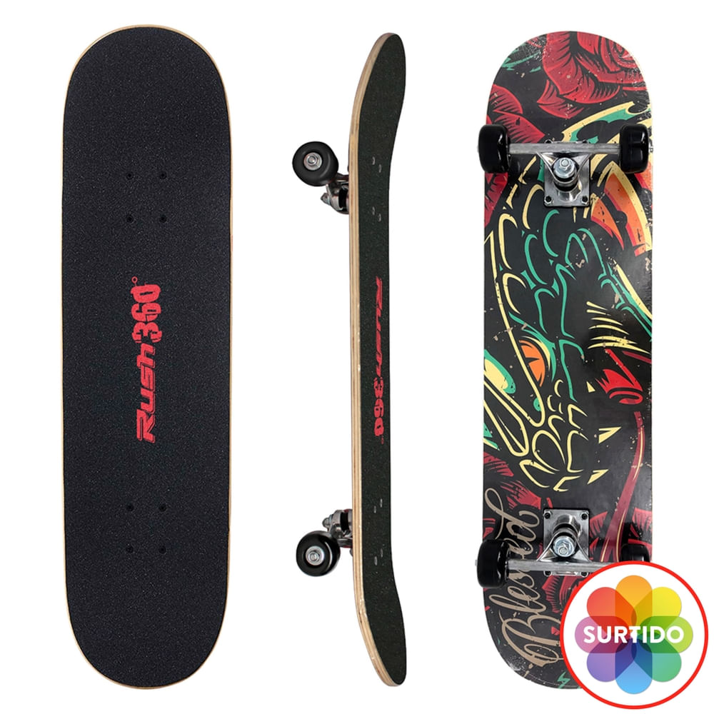 Patineta Rush 360 con set de protección surtidos
