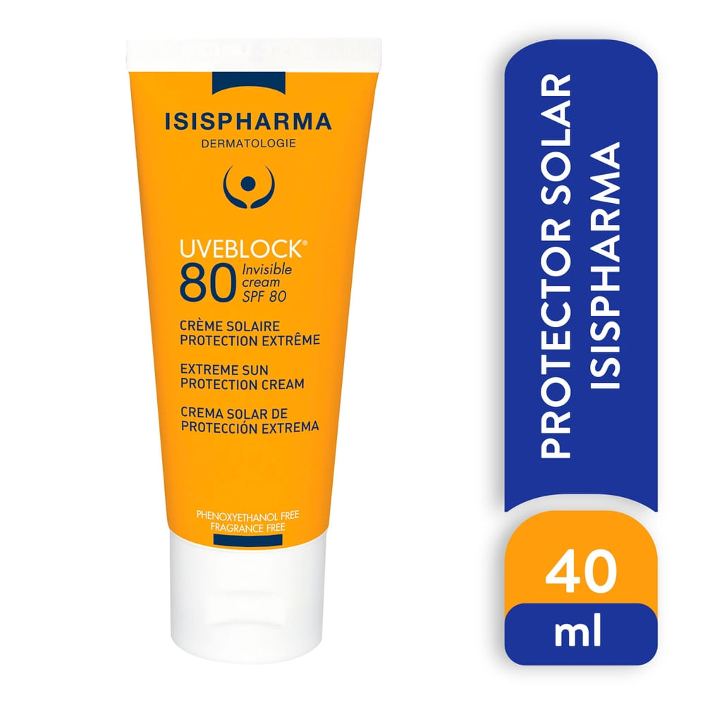 Crema solar Isispharma uveblock FPS 80 - 40 ml