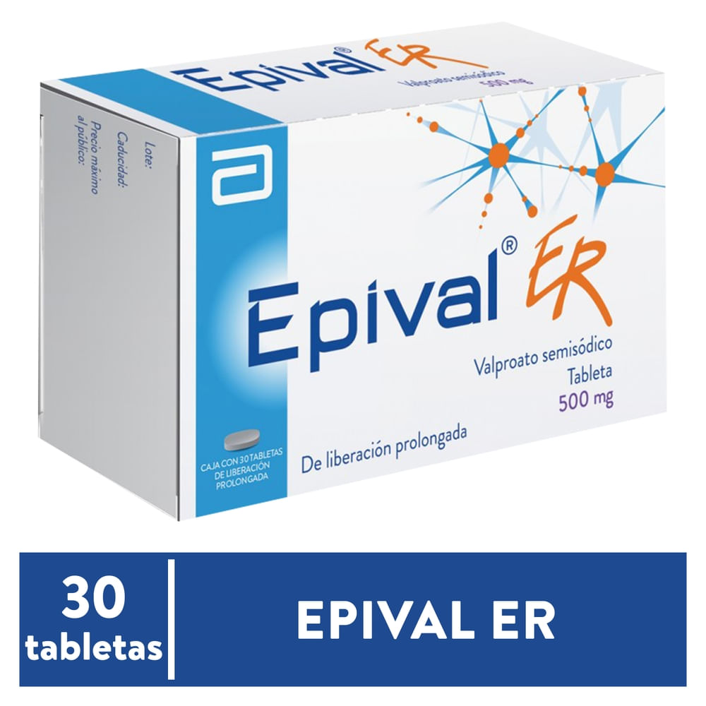 Epival Er 500 Mg X 30 Tabletas