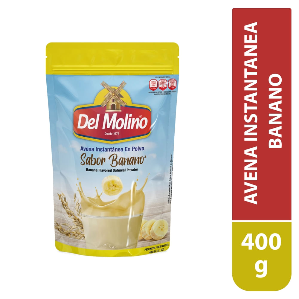 Avena instantanea Del Molino banano -400 g