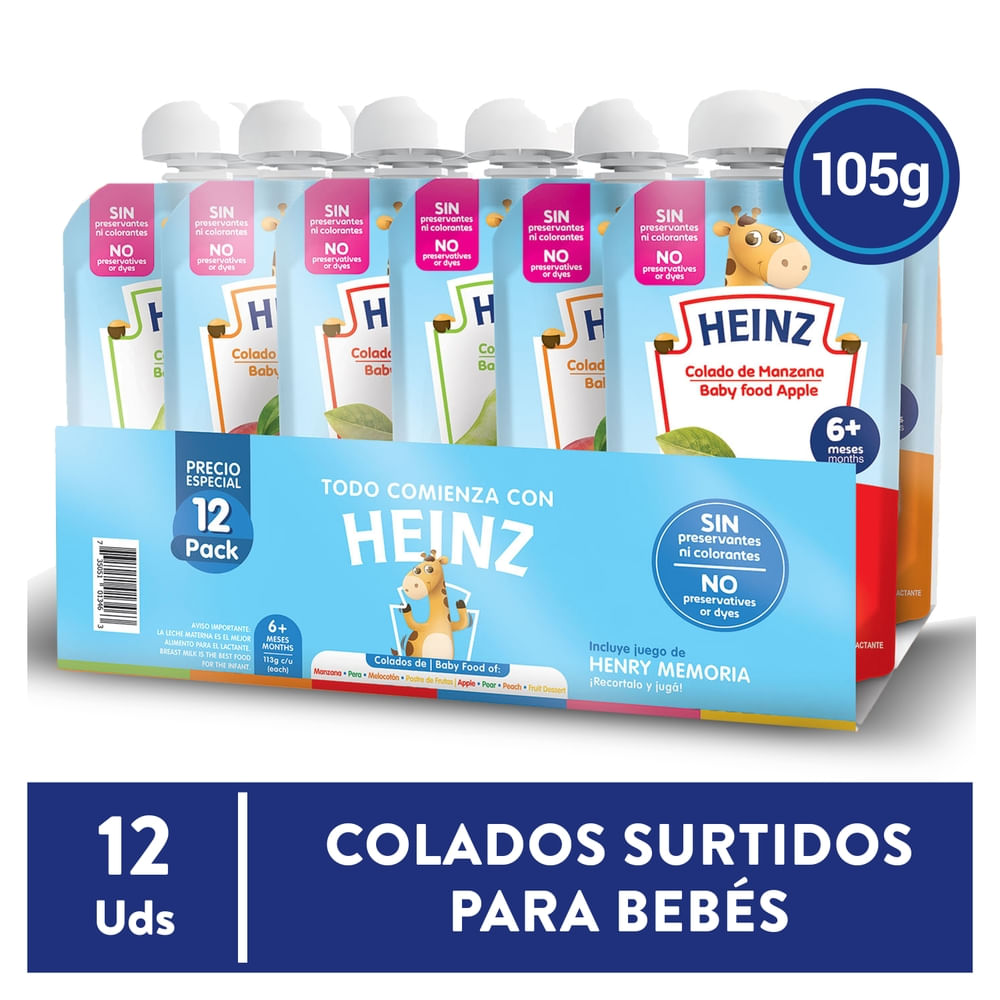 Colado Heinz doy pack surtido 12 pack - 1356 g