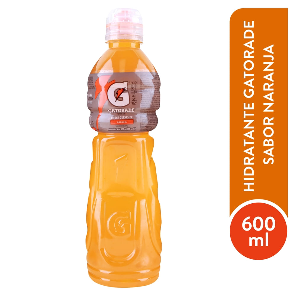 Bebida Gatorade Hidratante Sport Naranja - 600 ml
