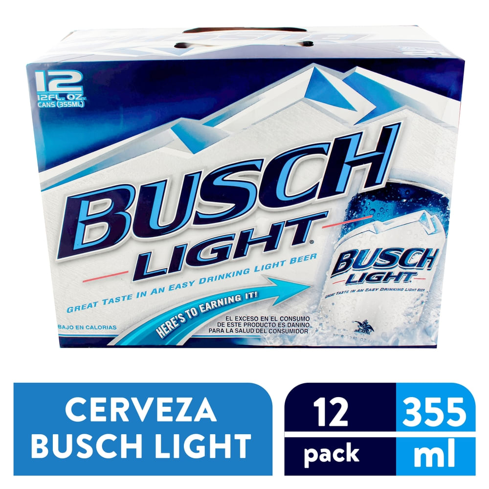 Cerveza Busch Light Lata 12 Pack - 4260 ml