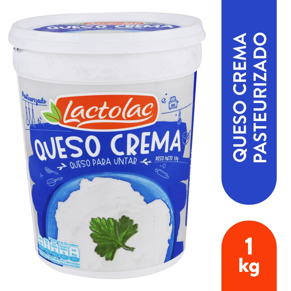 Queso Crema Pasteurizado Lactolac - 1000 g