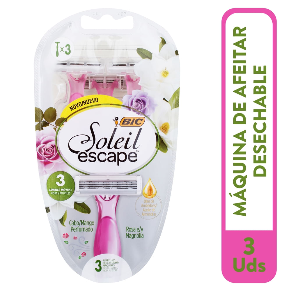 Rasuradoras Bic Soleil Rosa Magnolia - 3 Uds