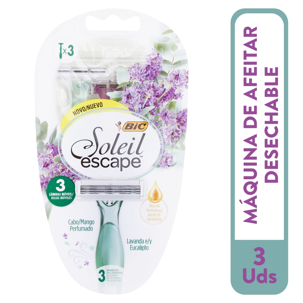Rasuradora Bic Soleil Escape Lavanda - 3 Uds