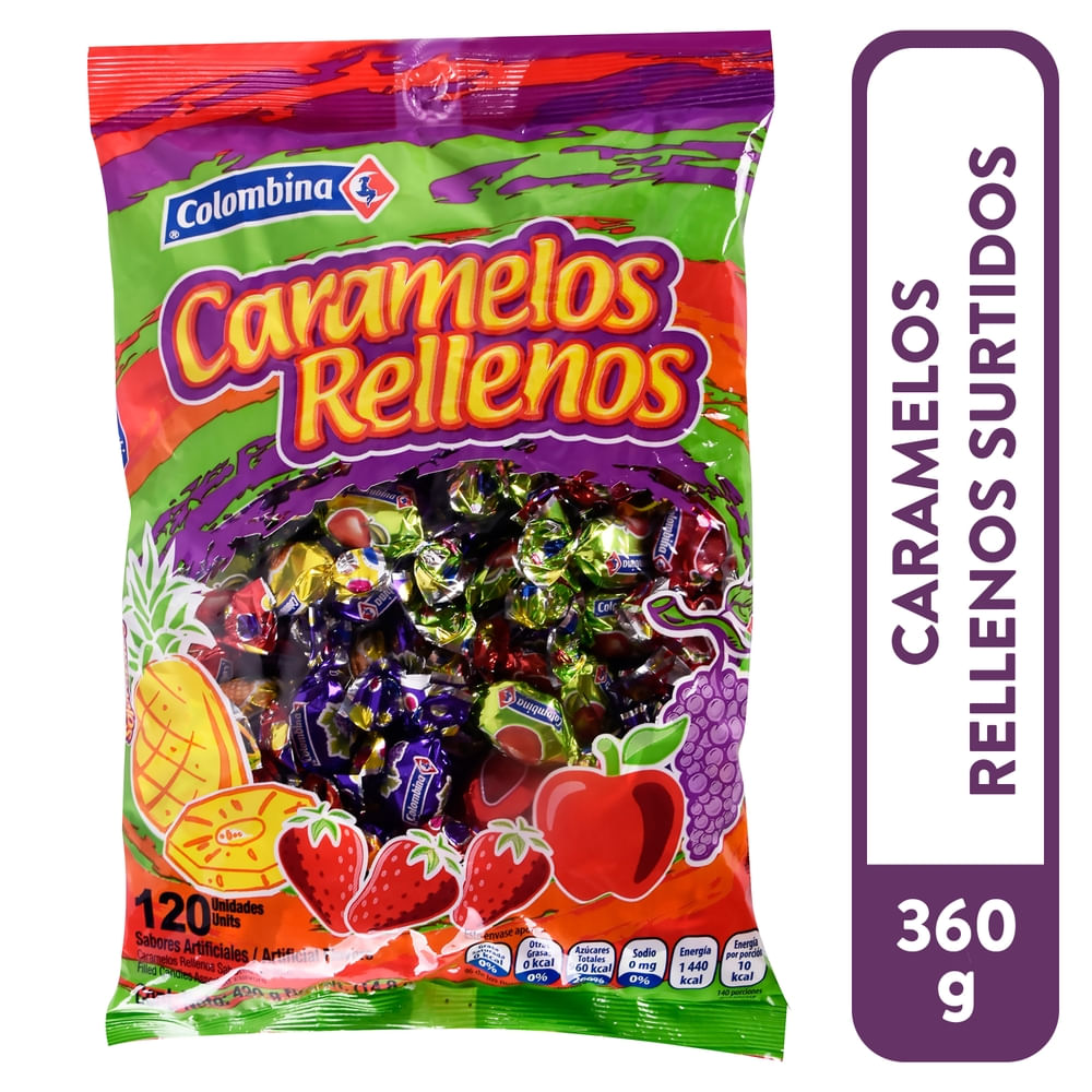 Caramelos Colombina Rellenos Sabores Surtidos - 360 g