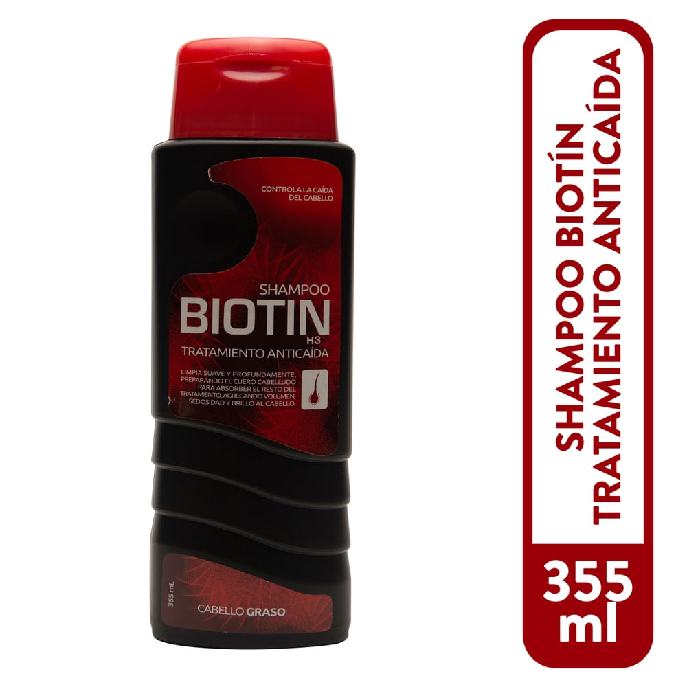 Shampoo Biotin Para Cabello Graso - 355ml