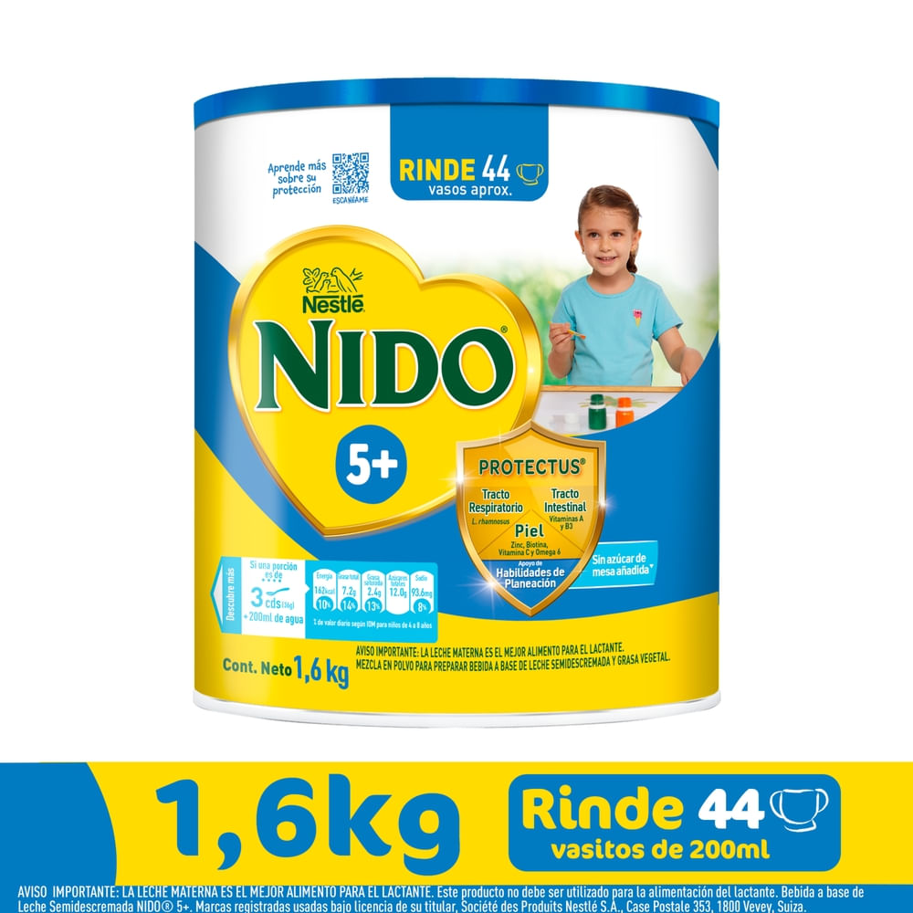 Alimento Complementario NIDO® 5+ – Lata 1.6kg