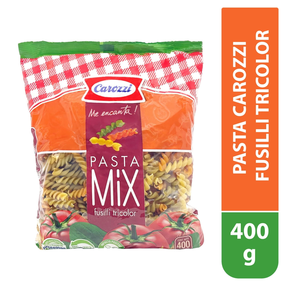 Pasta Fusilli Tricolor Carozzi