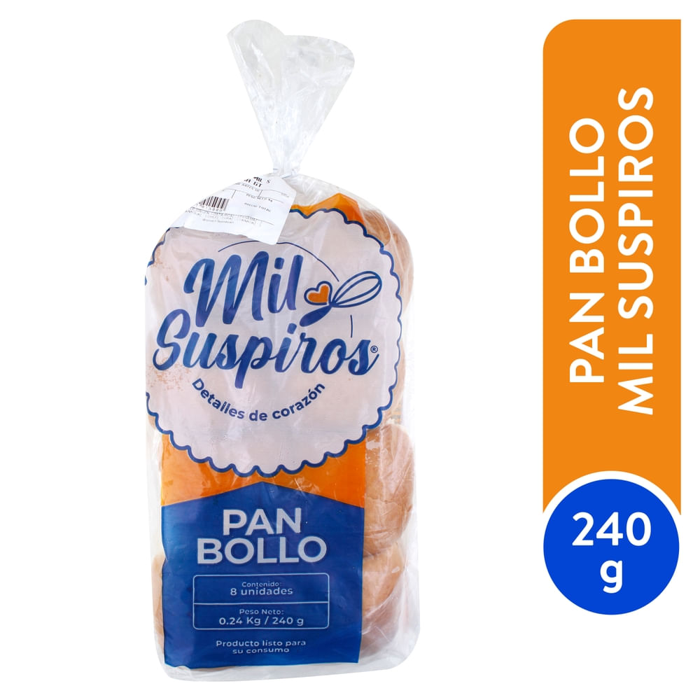 Pan bollo de leche Suspiros suave y esponjoso