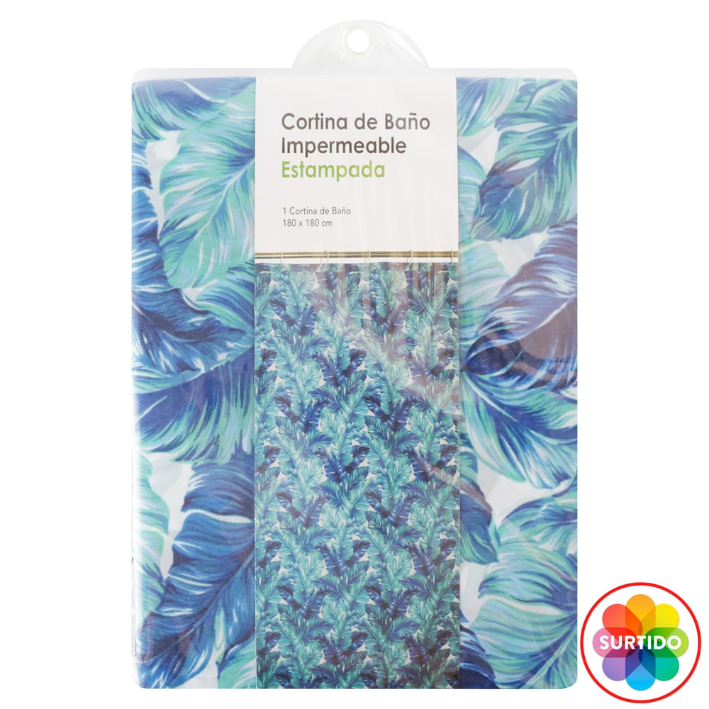 Cortina Bano Estampada