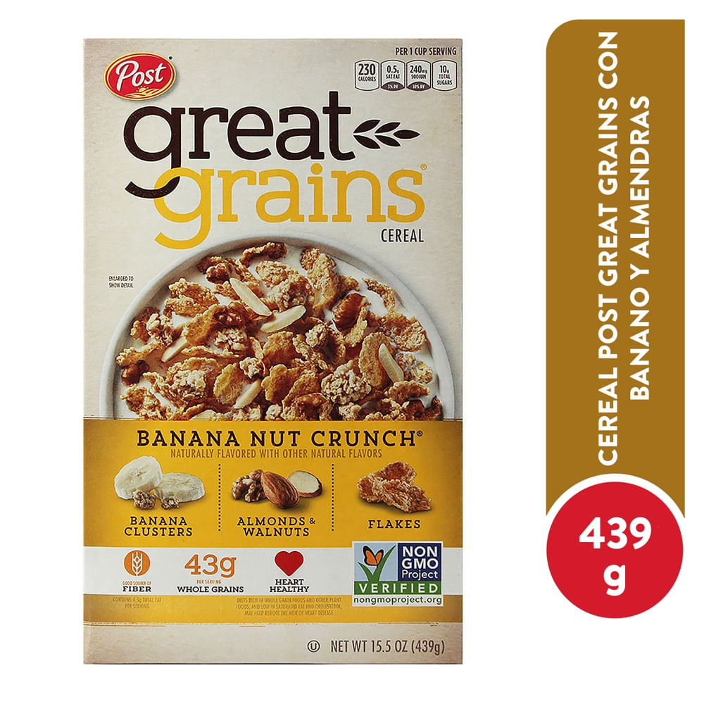 Cereal Post Great Grain Banana Nut Crunch