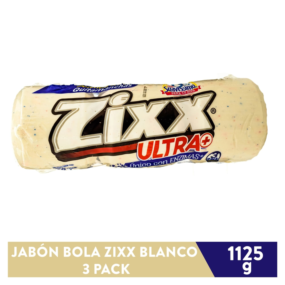Jabón bola Zixx blanco 3 pack - 1050 g