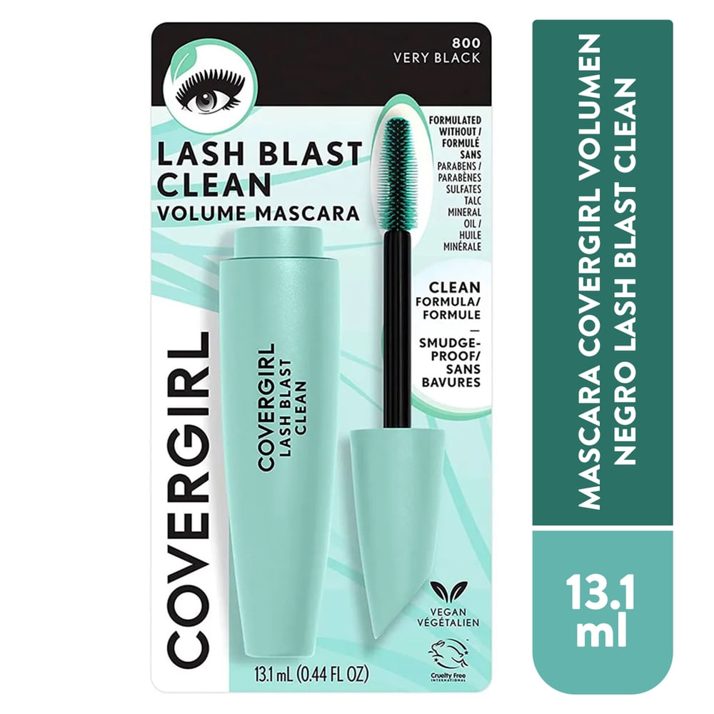 Mascara Cover Girl Clean Very Black 800 Volum