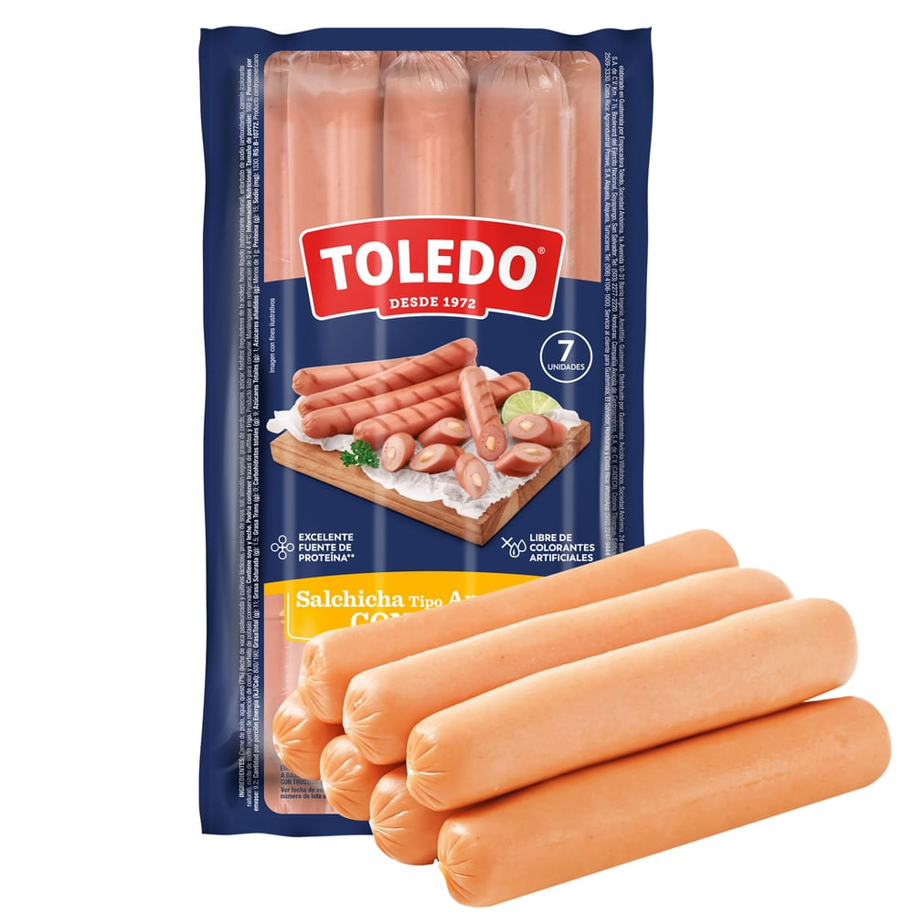 Salchicha Jumbo Queso Toledo