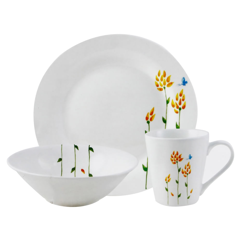 Vajilla Haus De Porcelana Con Diseño - 12Pzas