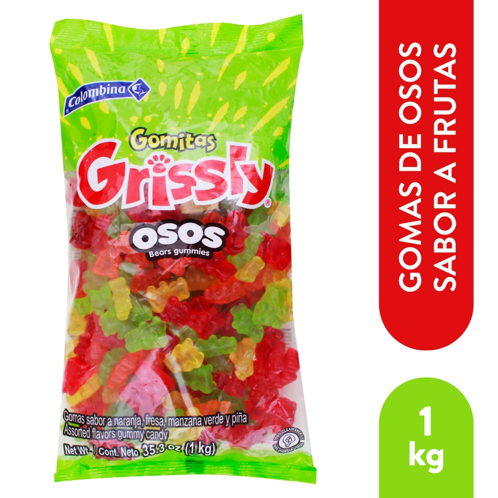 Gomitas Colombina Grissly Osos - 1000 g