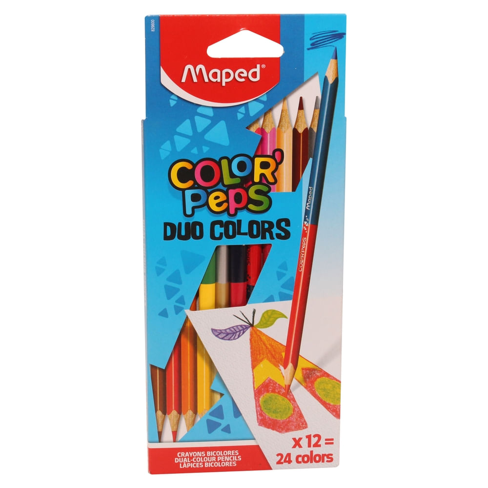 Crayon Bicolor 24 Colores Maped