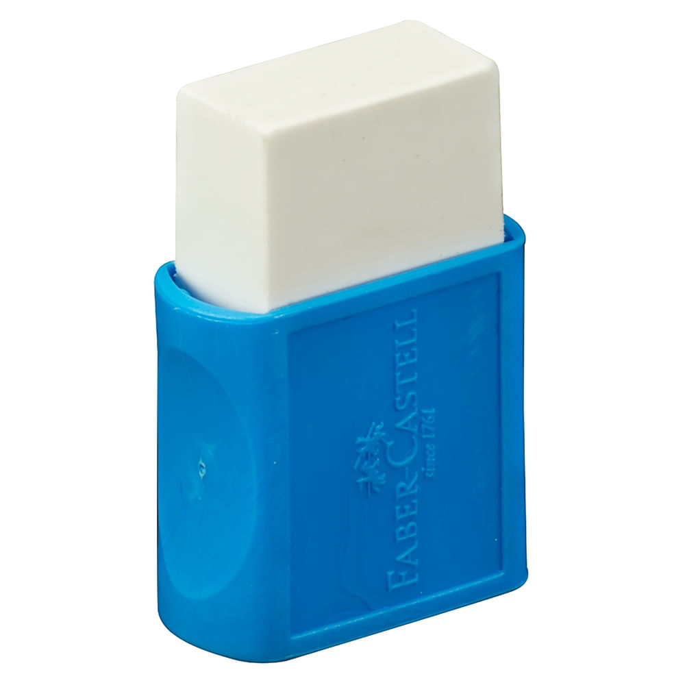 Borrador blanco Faber Castell con funda de plástico