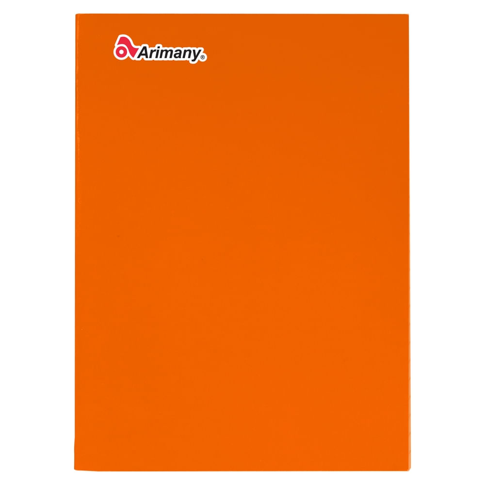 Cuaderno Arimany engrapado anaranjado - 100 hojas