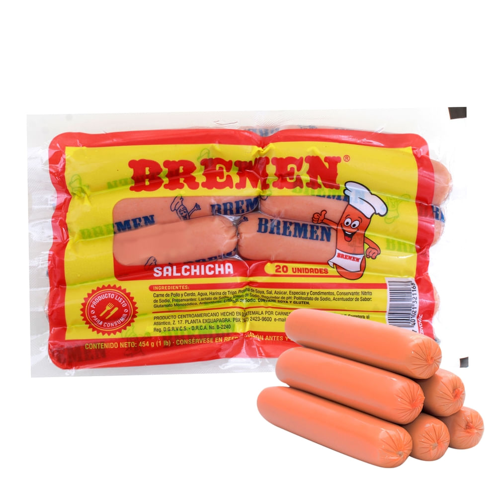 Salchicha Bremen 20 Uds - 500 g