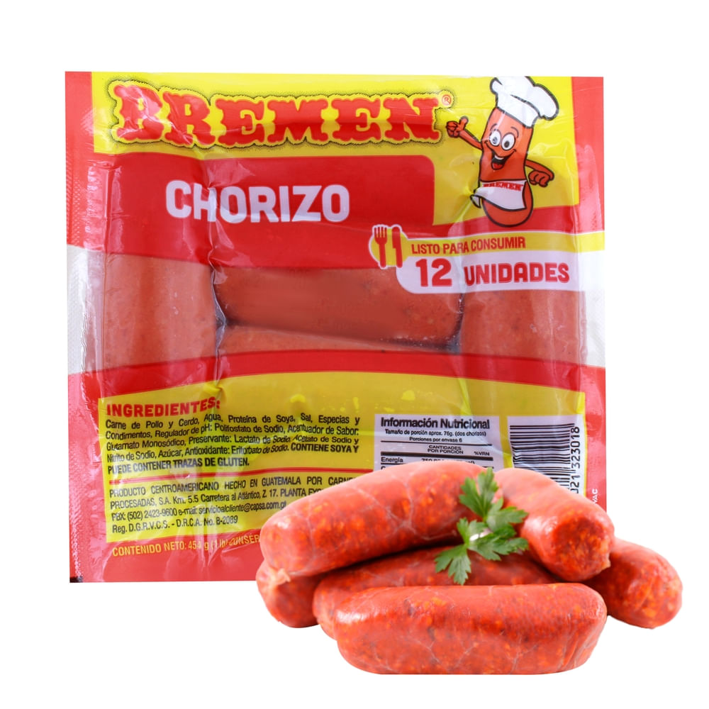 Chorizo Bremen precocido 12 Uds - 454 g