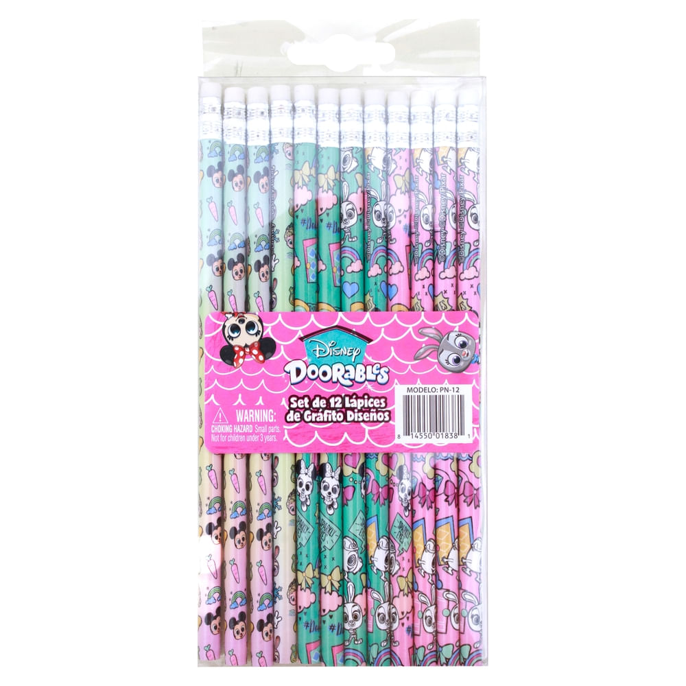Lápices de grafito Pen + Gear con diseños doorables -12 Uds