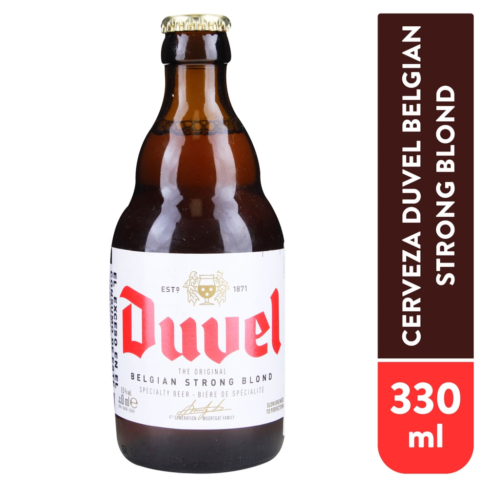 Cerveza Duvel Artesanal Belgian Strong Golden Ale - 330 ml