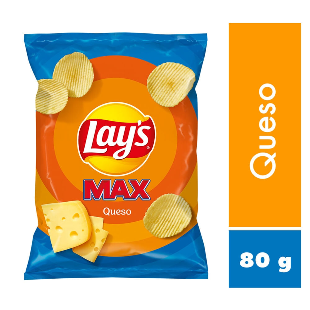 Snack Papas Lay's Max Queso - 80 g