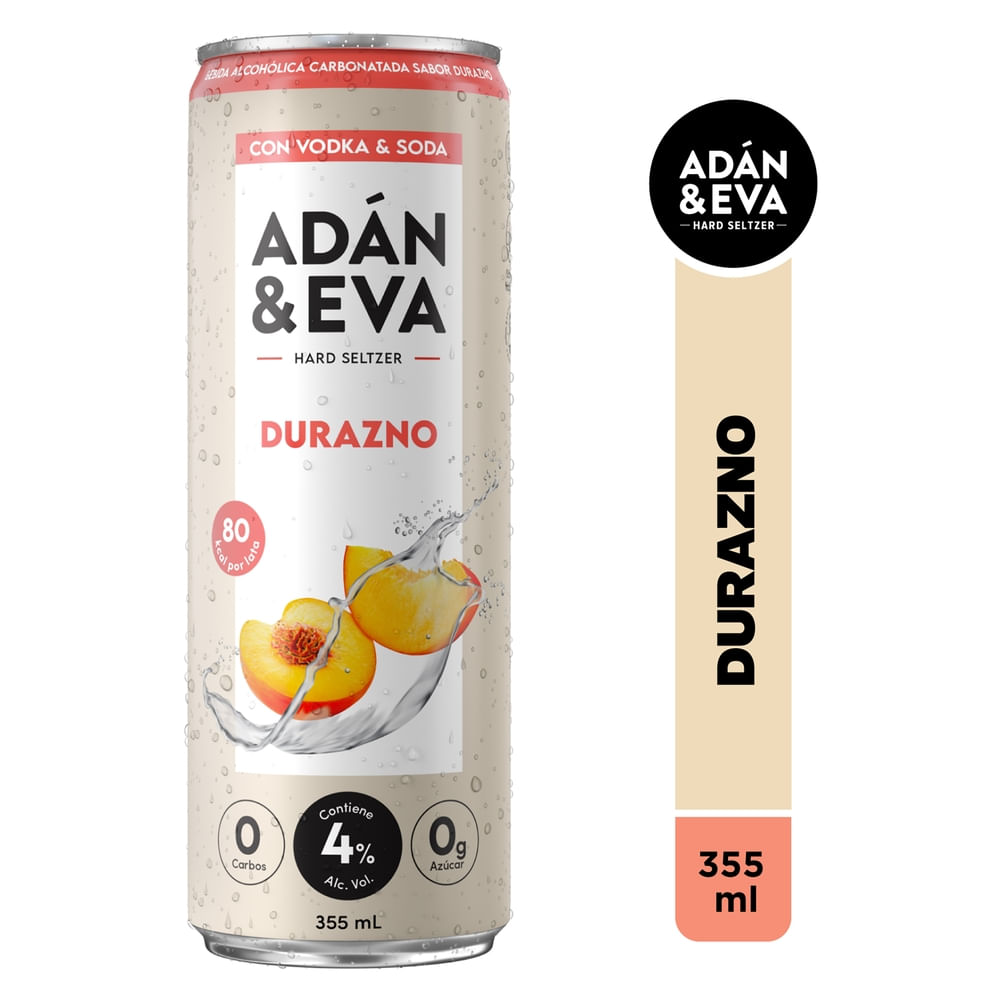 Cooler Durazno Rosé Con Vodka Adan & Eva Lata