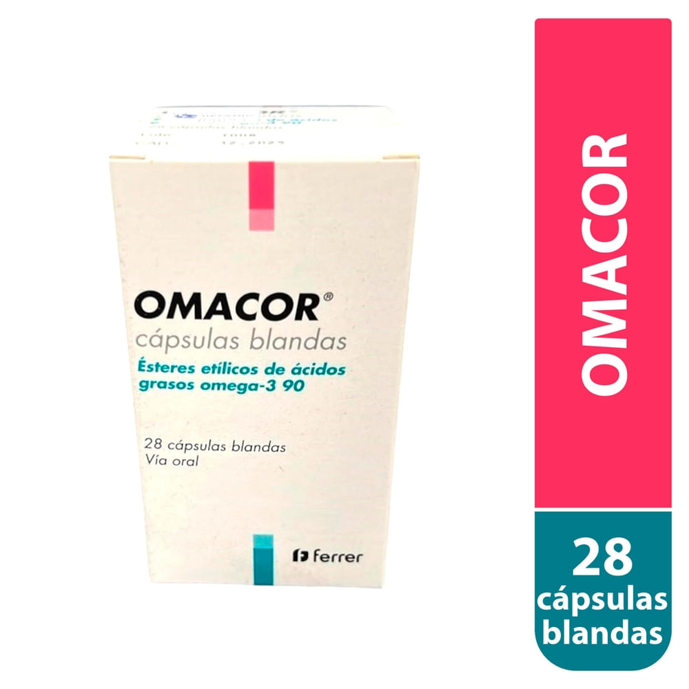 Omacor X 28 Capsulas Blandas Una Caja