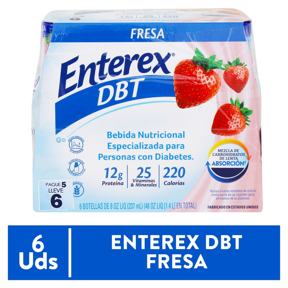 Complemento Enterex Fresa - 1185ml