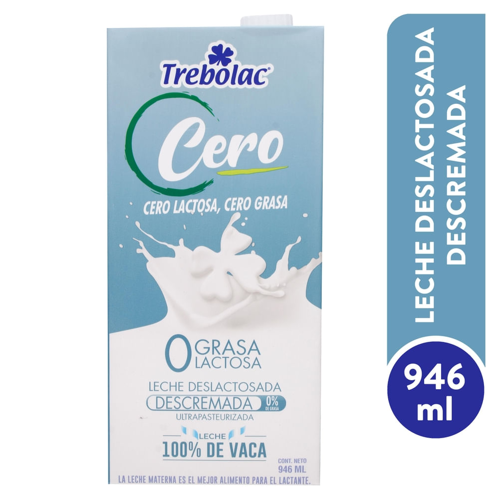 Leche Descremada 0 Lactosa Trebolac