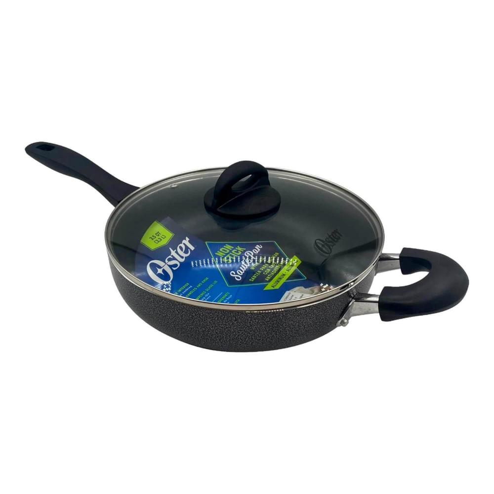 Sartén Oster con tapa - Capacidad de 3.7 L