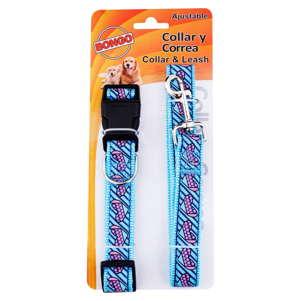 Combo Tiraperro Y Collar Con Diseno - 1 Unidad