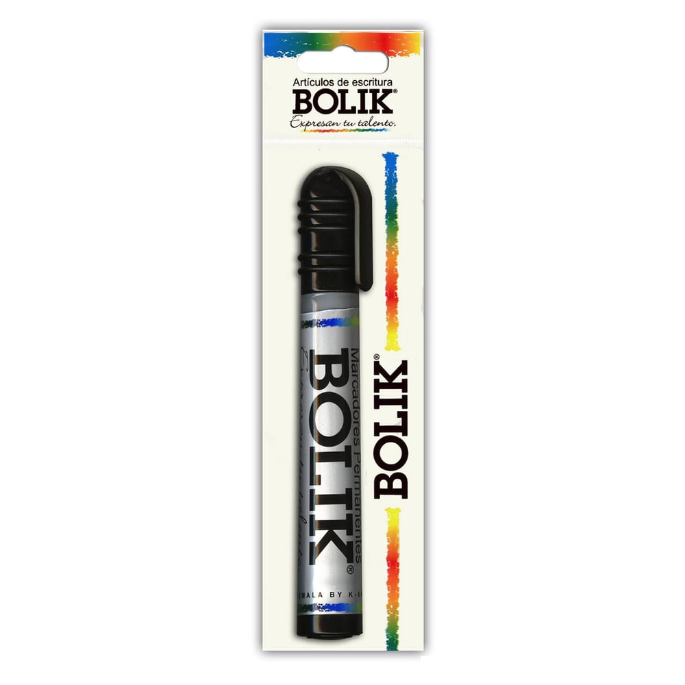 Marcador Bolik permanente negro