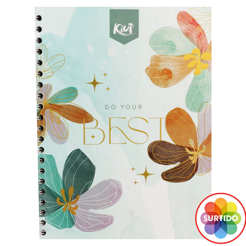 Cuaderno Kiut espiral diseño surtido - 80 hojas