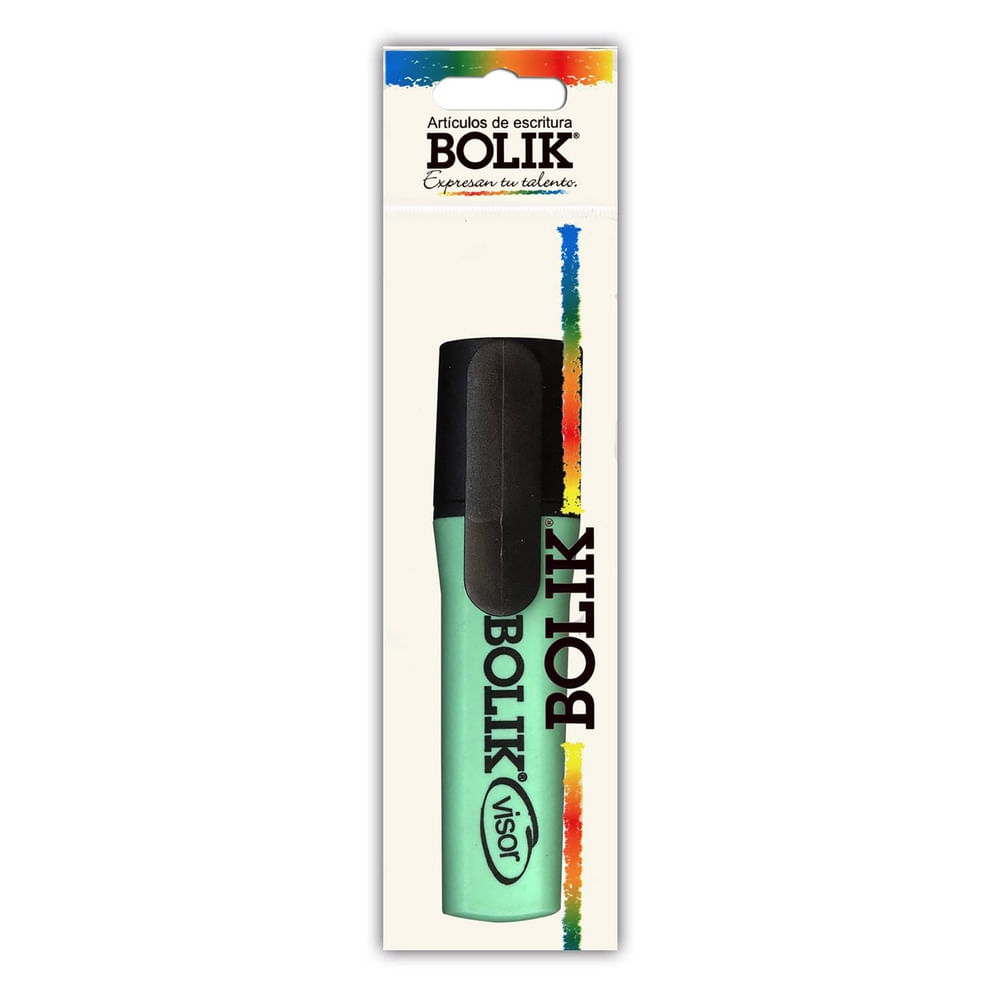 Marcador Bolik color pastel menta
