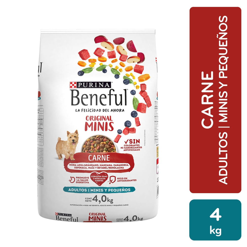 Alimento seco Purina Beneful para perro raza minis - 4000 g