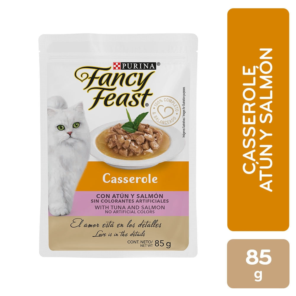 Alimento Gato Casserole Atún Salmón Fancy Feast