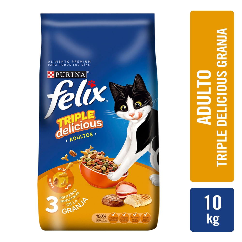 Alimento Gato Triple Delicious Felix