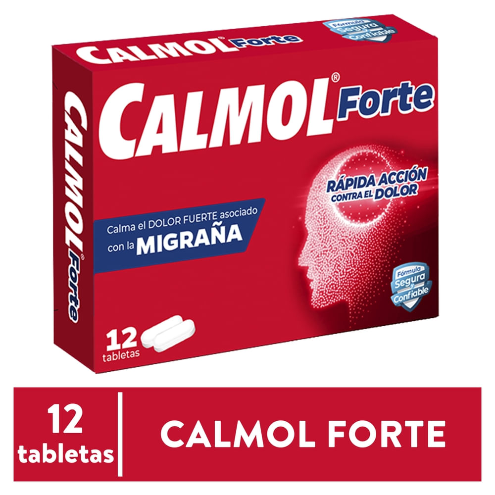 Calmol Forte 500M 65Mg 12Tabletas