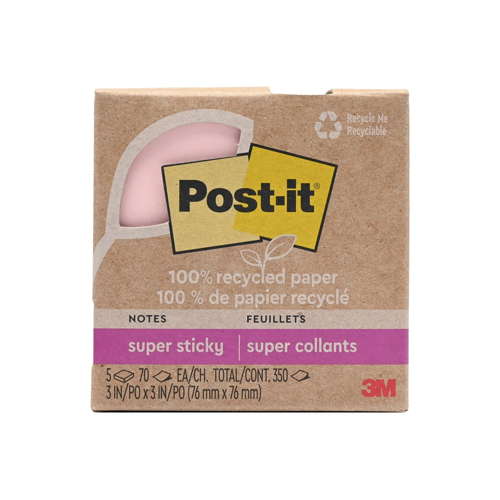 Notas adhesivas Post - It amarillas medidas 3 x 3 cm - 100 hojas