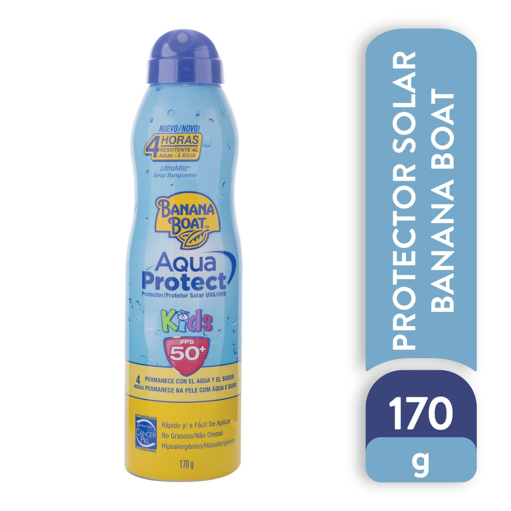 Protector solar Banana Boat aqua kids FPS 50 - 170 g